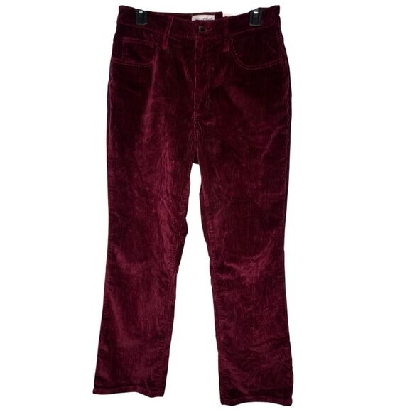 New! Universal Thread High-Rise Corduroy Ankle Bootcut Burgundy Women Pant Sz 8R - Picture 11 of 11